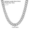 Gothic Hip-Hop Punk Chain Necklace Zinc Alloy Three-Dimensional Diamond Rhinestones Unisex Necklace