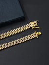 Gothic Hip-Hop Punk Chain Necklace Zinc Alloy Three-Dimensional Diamond Rhinestones Women'S Necklace