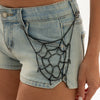 Gothic Iron Spider Web Tassel Pants Chain With Pendant And Lobster Clasp Waist Chain