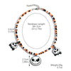 Gothic Jewelry Halloween Bat Ghost Skull Pumpkin Spider Pendant Necklace Zinc Alloy Electroplating