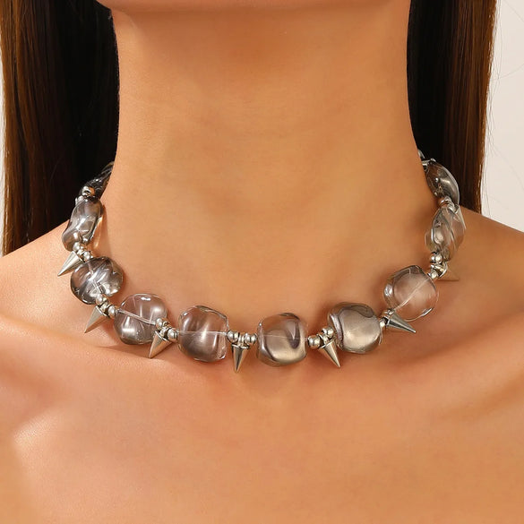 Gothic Simple Style Solid Color Alloy Wholesale Choker