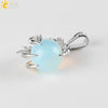 Gothic Style Dragon Claw Natural Stone Round Ball Crystal Pendant With Copper Accessories Minimalist Neutral Jewelry