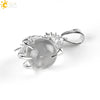 Gothic Style Dragon Claw Natural Stone Round Ball Crystal Pendant With Copper Accessories Minimalist Neutral Jewelry