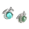 Gothic Style Dragon Claw Natural Stone Round Ball Crystal Pendant With Copper Accessories Minimalist Neutral Jewelry