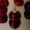 Gourmet Fruit U Shape Pendant Necklace Copper Titanium Steel Dripping Oil Furnace Vacuum Electroplated 18K True Gold Color Preservation