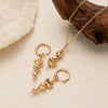 Gourmet Fruit U Shaped Pendant Necklace Titanium Steel Copper Dripping Oil Furnace Vacuum Electroplated 18K True Gold Color Preservation