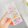 Grab Clip Hairpin Plastic Resin Handmade Lovely Geometric For Girls