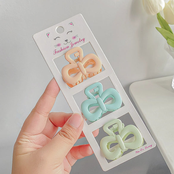 Grab Clip Hairpin Plastic Resin Handmade Lovely Geometric For Girls