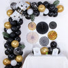 Graduation Party Balloon Decoration Set With Black And Gold Aluminum Foil Balloons And Flags For School Classrooms Kindergartens And Teacher Appreciation Events