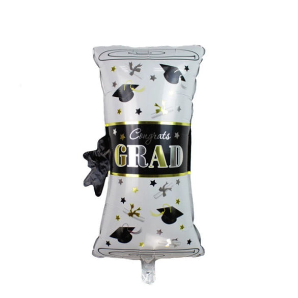 Graduation Party Balloon Decoration Set With Black And Gold Aluminum Foil Balloons And Flags For School Classrooms Kindergartens And Teacher Appreciation Events