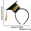 Graduation Season Headband Hanging Spike Doctor Hat Headwear In Plastic Glitter Felt With Semi Manual Semi Mechanical Process