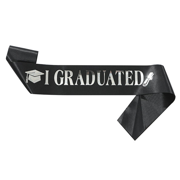 Graduation Shoulder Strap Decoration Satin Printing