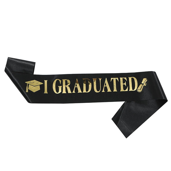Graduation Shoulder Strap Decoration Satin Printing