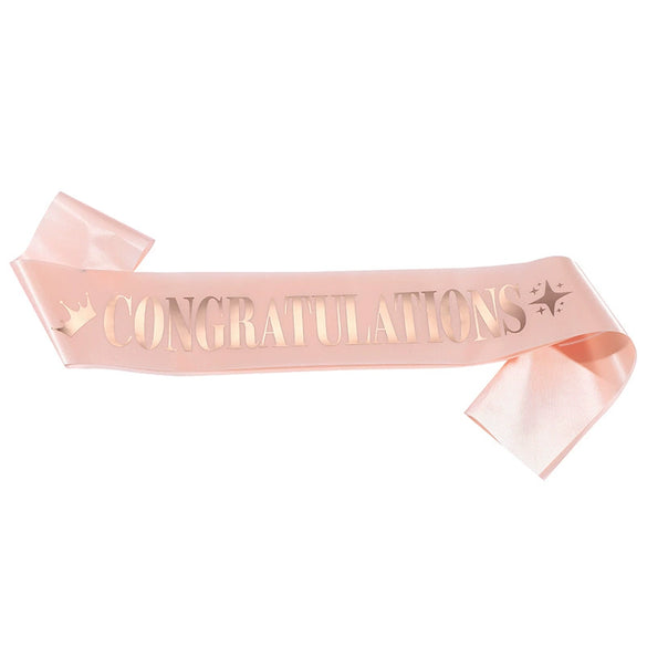 Graduation Shoulder Strap Etiquette Belt Party Belt Sardine Material Bronzing
