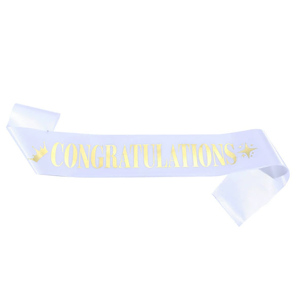 Graduation Shoulder Strap Etiquette Belt Party Belt Sardine Material Bronzing