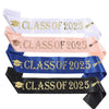 Graduation Shoulder Straps Etiquette Straps Glitter Cloth Bronzing Party Ribbons With Letters Numbers Text Style