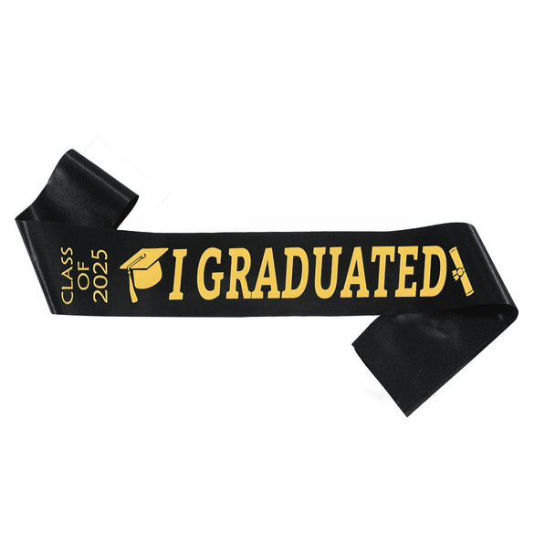 Graduation Strap Satin Semimanual And Semimechanical Honor Ribbon Belt