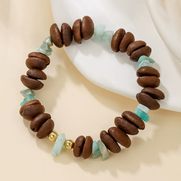 Gravel Geometric Casual Style Electroplated Bracelet
