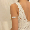Gravel Open Snake Bracelet Zinc Alloy Iron Electroplated Hip Hop Style
