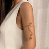 Gravel Open Snake Bracelet Zinc Alloy Iron Electroplated Hip Hop Style
