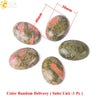 Green Crystal Oval Flower Ring Polished Jewelry Accessory With Independent Packaging