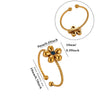 Green Leaf And Butterfly Ring With Dripping Oil Finish Simple Botanical Open Finger Ring For Women Wholesale