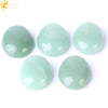 Green Semi Precious Stone Ring Shaped Ornament With Polished Finish For Home Decoration And Craft Display
