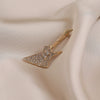 Guitar Antiglare Alloy Brooch For Women With Electroplating And Minimalist Style