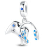 Guitar Headphone Charm Beads Jewelry Accessories Silverplated Copper Dripping Oil Style Compatible With Pandora Bracelets