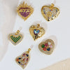 Gummy Candy Pendant Copper Heart Shaped Electroplated For Women