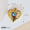 Gummy Candy Pendant Copper Heart Shaped Electroplated For Women