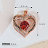 Gummy Candy Pendant Copper Heart Shaped Electroplated For Women