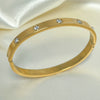 Gypsophila Stainless Steel Bracelet Electroplated 18K Gold Women's Jewelry