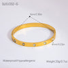 Gypsophila Stainless Steel Bracelet Electroplated 18K Gold Women's Jewelry