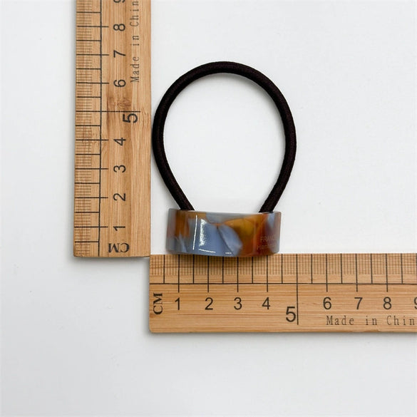 Hair Accessories Acetic Acid Geometric Curved Horse Tail Hair Rope Highend Retro Elegant Simple Seiko