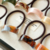Hair Accessories Acetic Acid Geometric Curved Horse Tail Hair Rope Highend Retro Elegant Simple Seiko