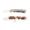 Hair Accessories Acetic Acid Hair Clip Women's Frog Buckle Leopard Print Rhinestone Sculpture Design