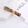 Hair Accessories Acetic Acid Hair Clip Women's Frog Buckle Leopard Print Rhinestone Sculpture Design
