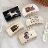 Hair Accessories Acetic Acid Handmade Cartoon Animal Semiround Puppy Cat Hairpin Clip