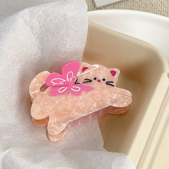 Hair Accessories Acetic Acid Handmade Cartoon Animals Style Hair Grab Clip For Women