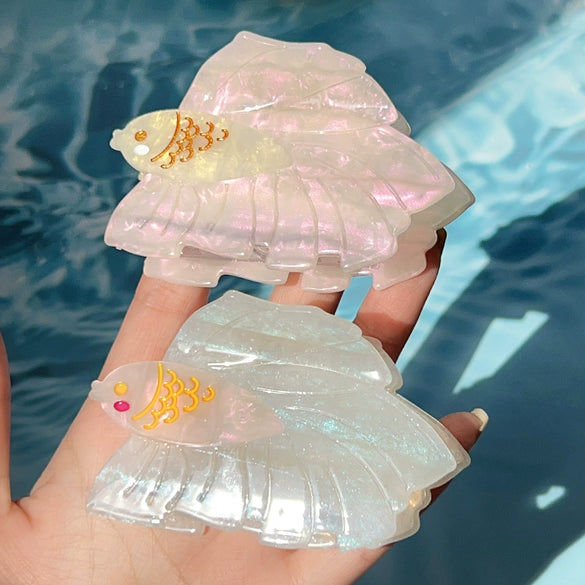 Hair Accessories Acetic Acid Handmade Lovely Animal Goldfish Koi Shark Clip Hairpin