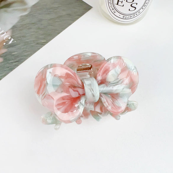 Hair Accessories Acetic Acid Heart Handmade Girl's Grab Clip Bow Hairpin Lovely Style
