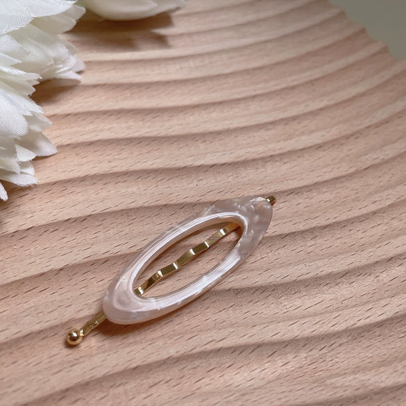Hair Accessories Acetic Acid Leopard Geometric Handmade Women's Side Clip Forehead Bangs Clip