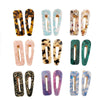 Hair Accessories Acetic Acid Sheet Alloy Handmade Square Duckbill Clip For Girls