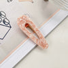 Hair Accessories Acetic Acid Sheet Alloy Handmade Square Duckbill Clip For Girls