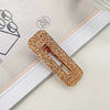 Hair Accessories Acetic Acid Sheet Alloy Handmade Square Duckbill Clip For Girls