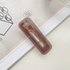 Hair Accessories Acetic Acid Sheet Alloy Handmade Square Duckbill Clip For Girls