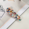 Hair Accessories Acetic Acid Sheet Alloy Handmade Square Duckbill Clip For Girls