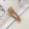 Hair Accessories Acetic Acid Sheet Alloy Handmade Square Duckbill Clip For Girls