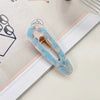 Hair Accessories Acetic Acid Sheet Alloy Handmade Square Duckbill Clip For Girls
